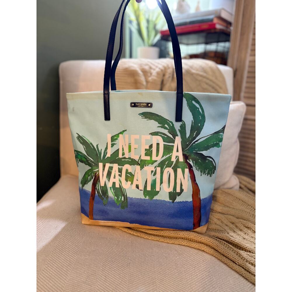 Kate Spade New York "I Need A Vacation" Bon Shopper Tote